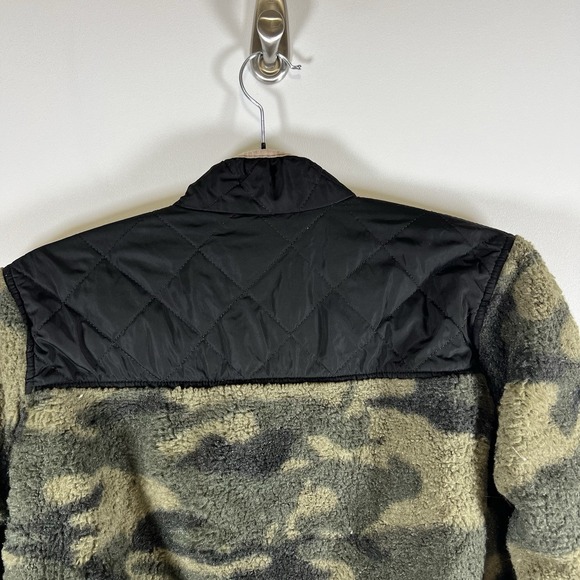 Rails Wesley Camo Soft Fleece‎ Quilted Full Zip Jacket Coat Womens size XS - Picture 9 of 10